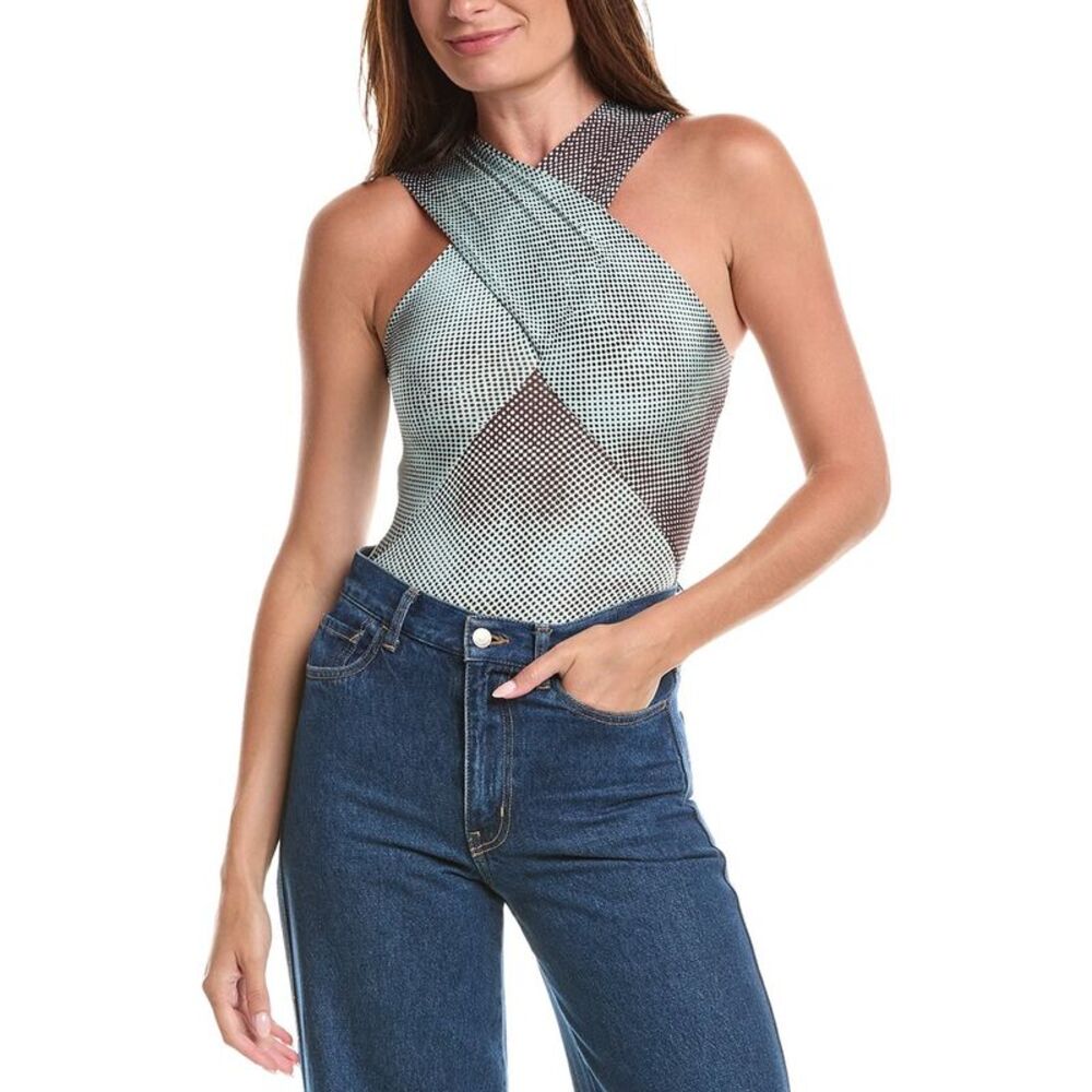 Paris Georgia Womens Arabella Bodysuit, Blue